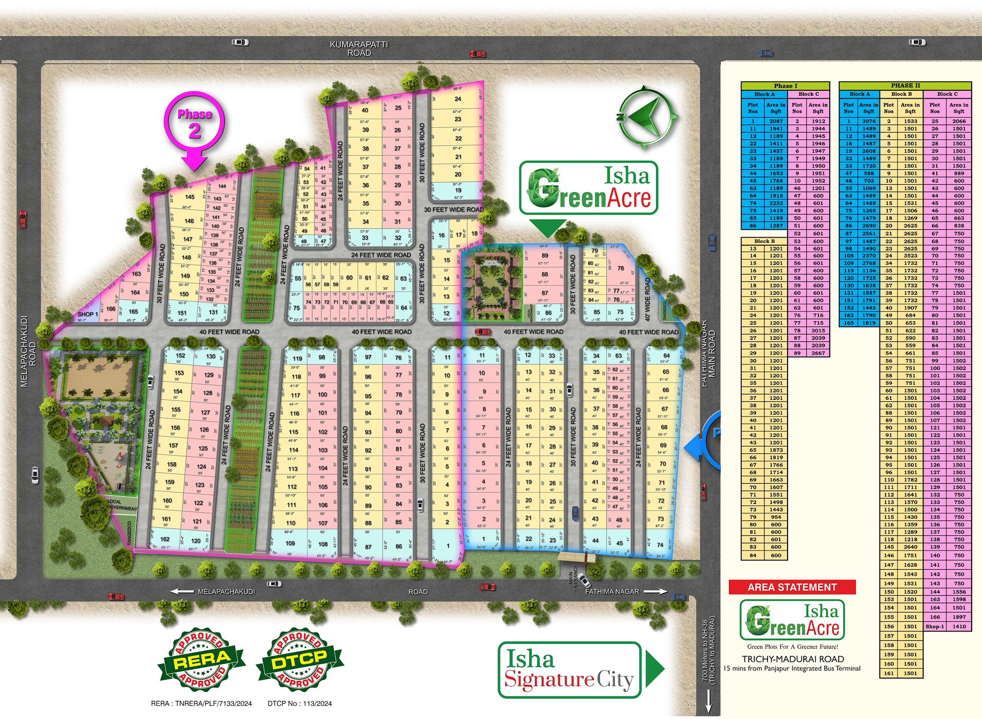 Green Acre Phase II layout and pricing