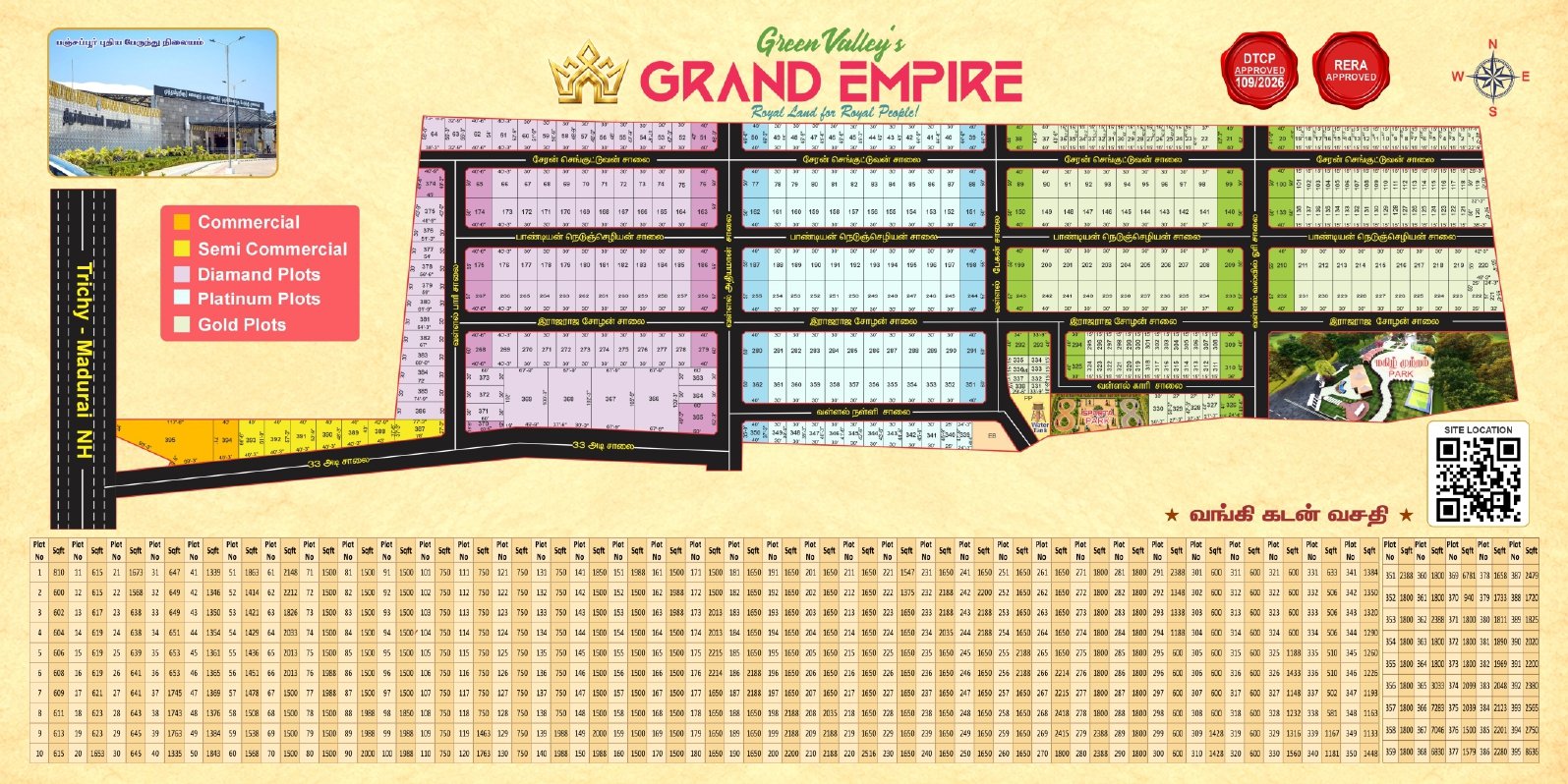 Grand Empire layout and pricing