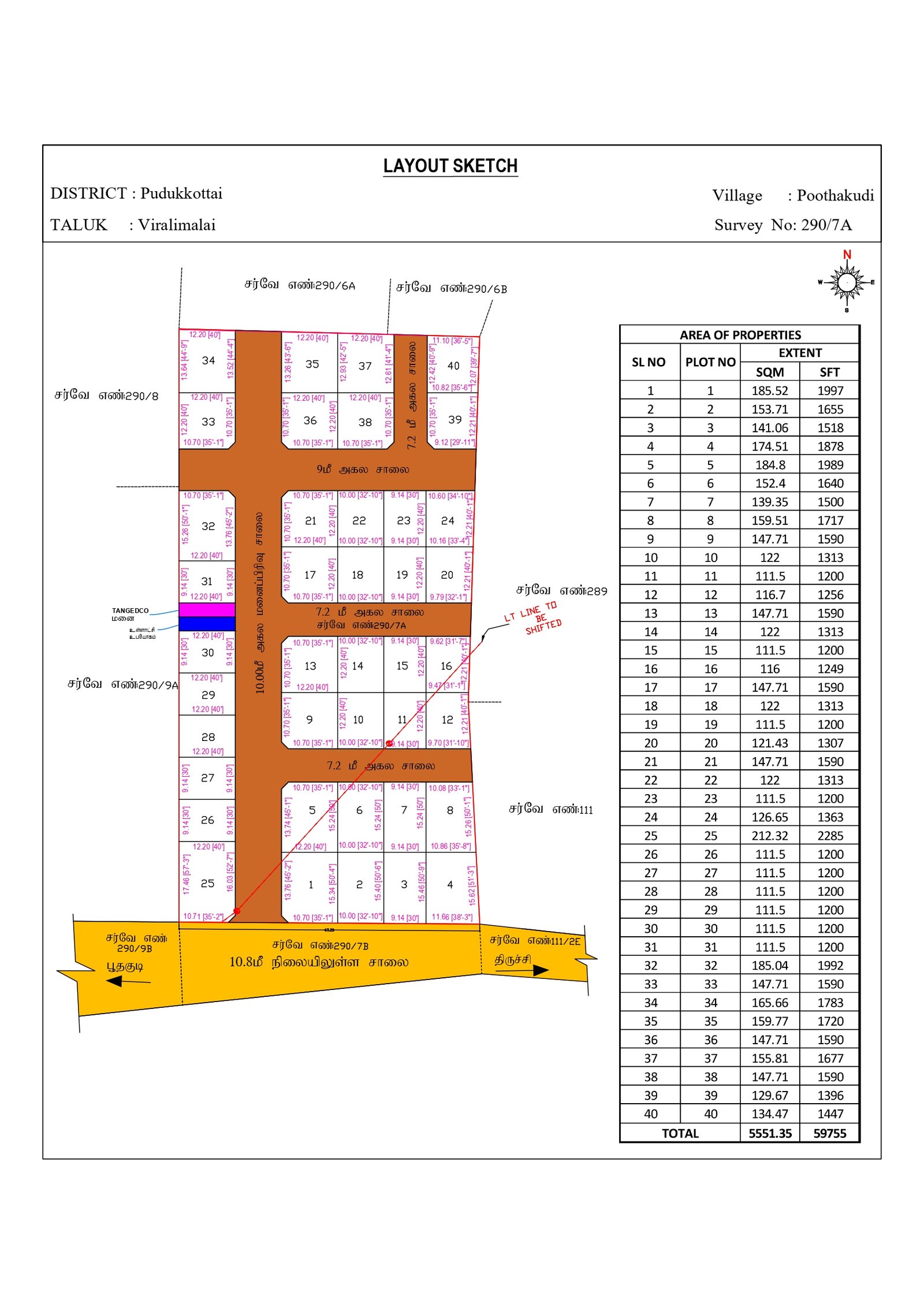 Terra40 (Nalam City) layout and pricing