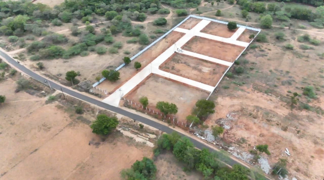 Terra40 Nalam City aerial drone view of plotted development