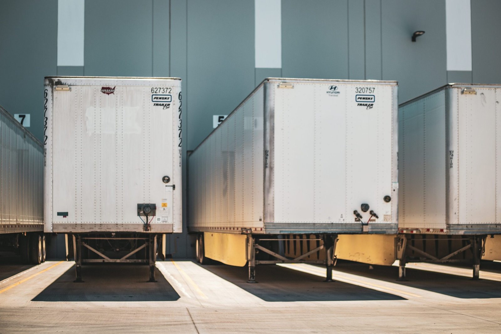 Representative image of a truck parking and logistics terminal — illustrative only, not an actual photo of Anna Truck Terminal, Panjappur